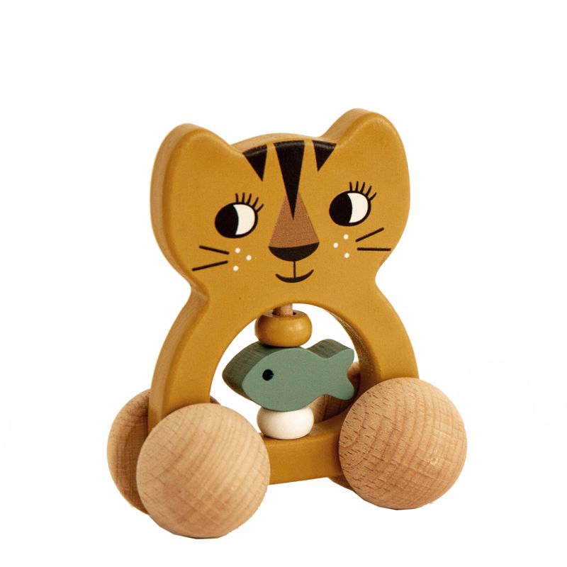 Rattle on Wheel - Tiger