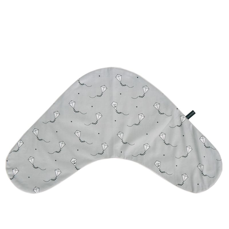 Kite nursing pillow cover grey/black