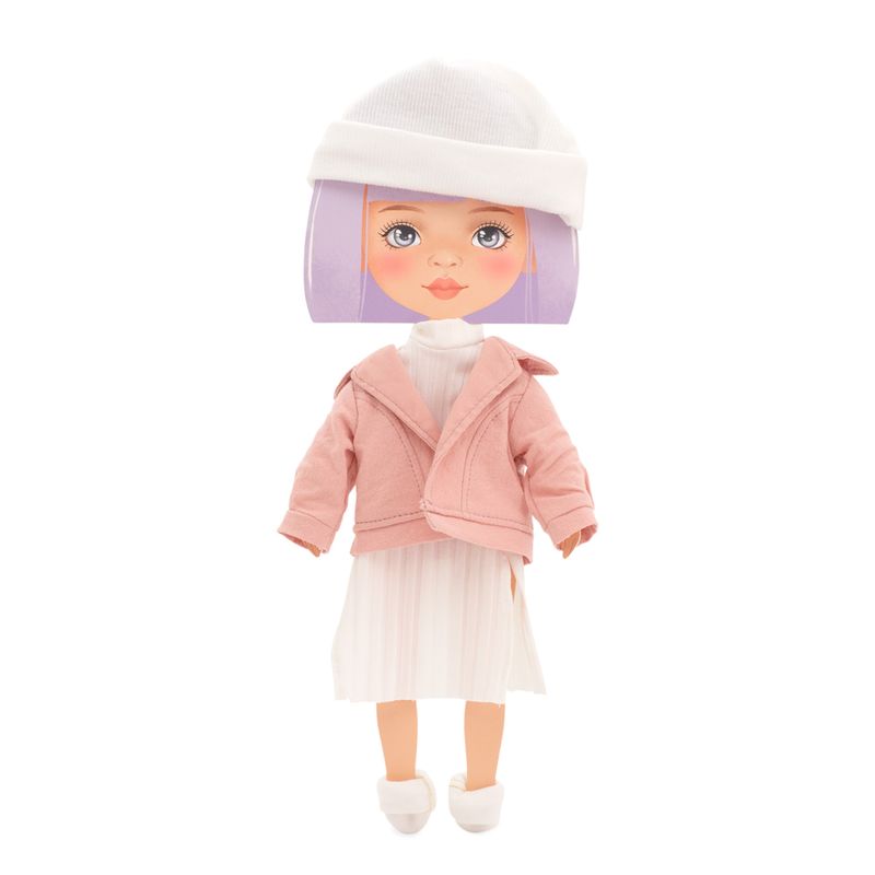 Clothing set: Pink Jacket and White Dress