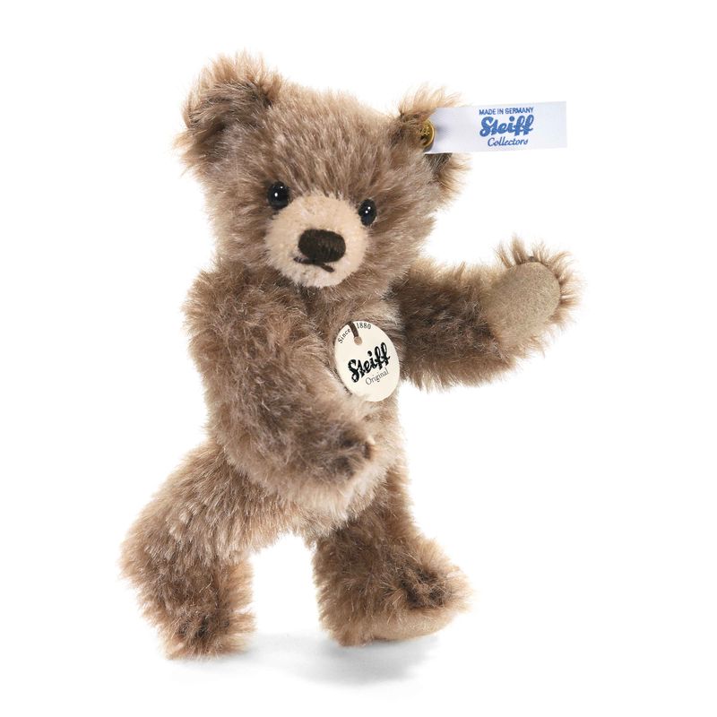 Mini Teddy Bear, Beige (Brown-tipped) (10 cm)