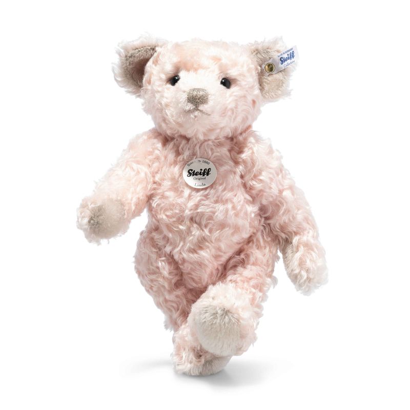 Classic Teddy Bear Linda, Pink (30 cm)