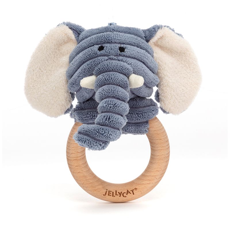 Cordy Roy Baby Elephant Wooden Ring Toy