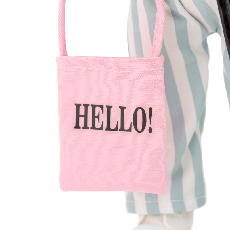 Mia in a Striped Jumpsuit