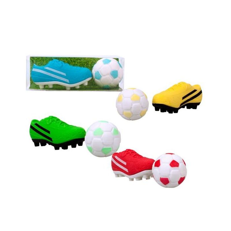 ERASER soccer-set, 4 styles assorted