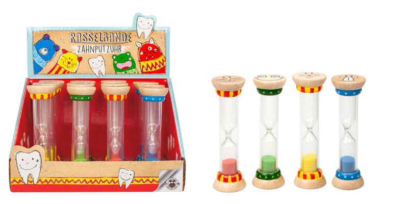 RASSELBANDE Teeth-brushing timer, available in 4 different versions