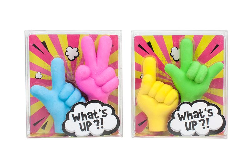 ERASER Talking hands topper set of 2 pcs