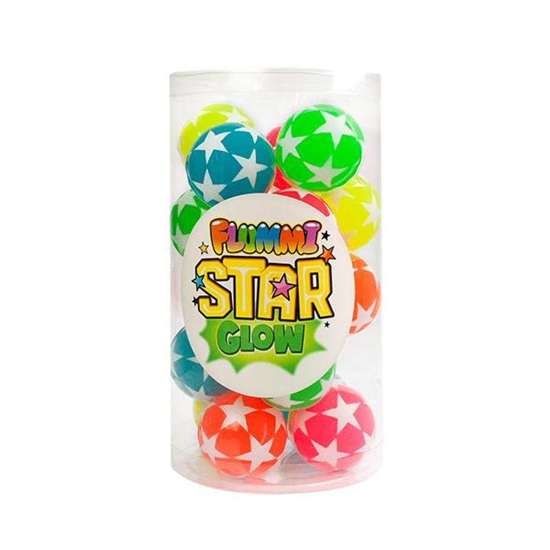 BOUNCY BALL neon star GITD, 5 different versions