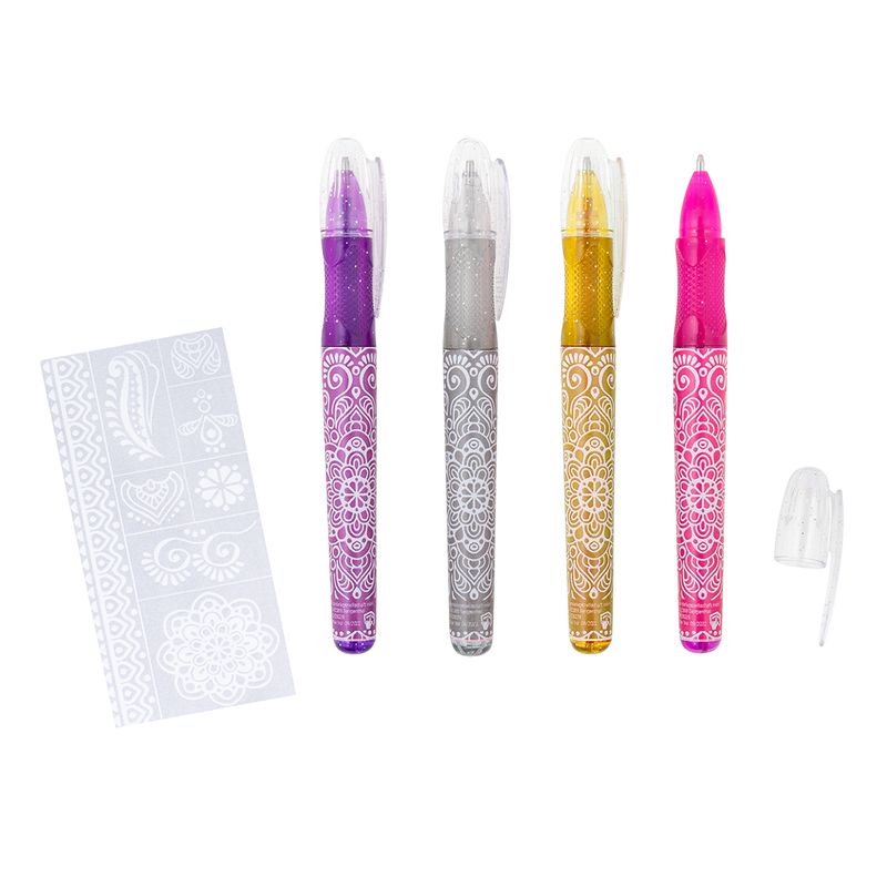 FESTIVAL FEELINGS Glitter Tattoo Gel Pens, set of 4