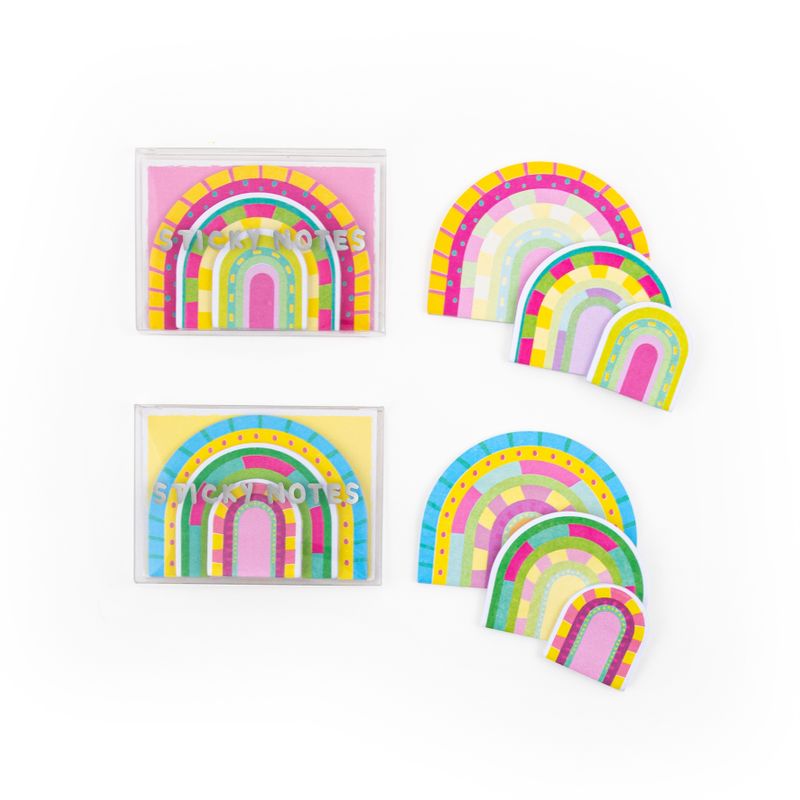 GOOD FEELINGS Sticky Notes Rainbow Set, 90 sheets, 2 assorted