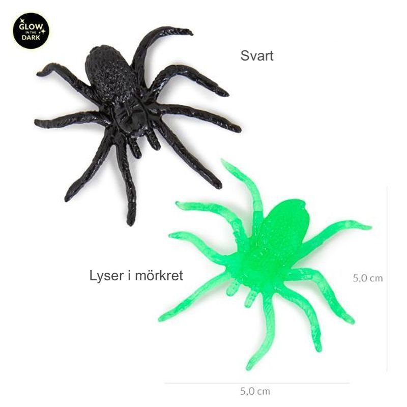 RETTE SICH WER KANN! Sticky Spider Creeblers In a Spider Nest, Set of 7