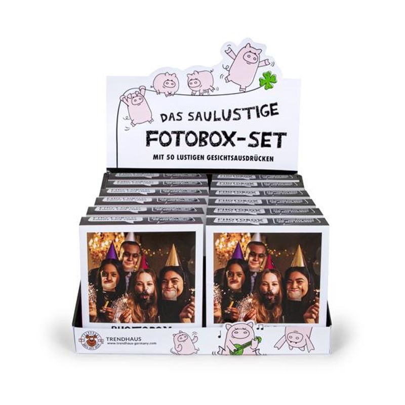 ´PARTY photo box ´´Funny faces´´ cards set´