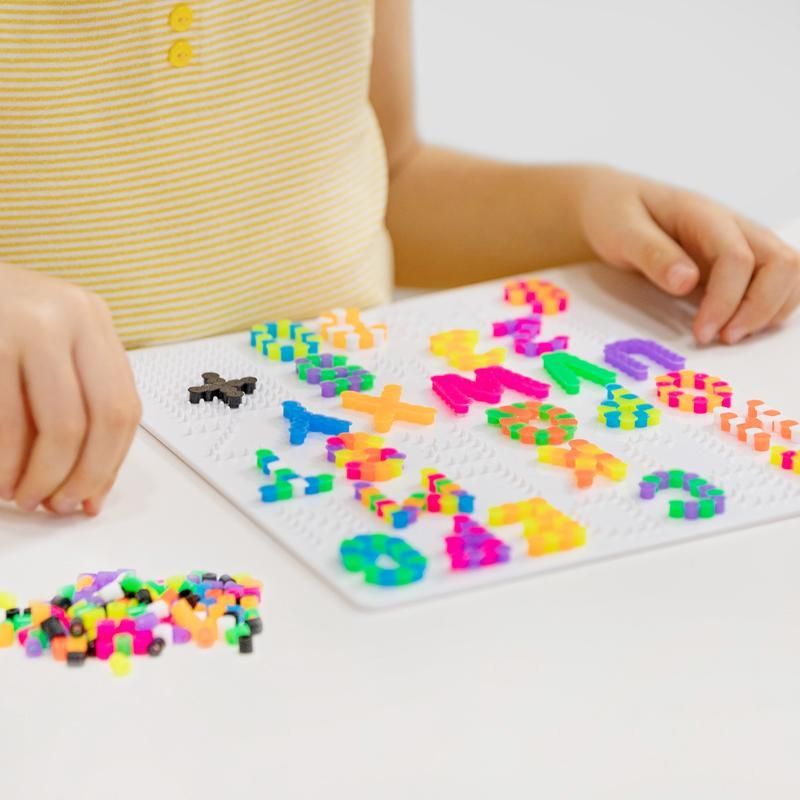 ABC CHAMPIONS Iron-On Beads Learning Fun Set, Letters & Numbers