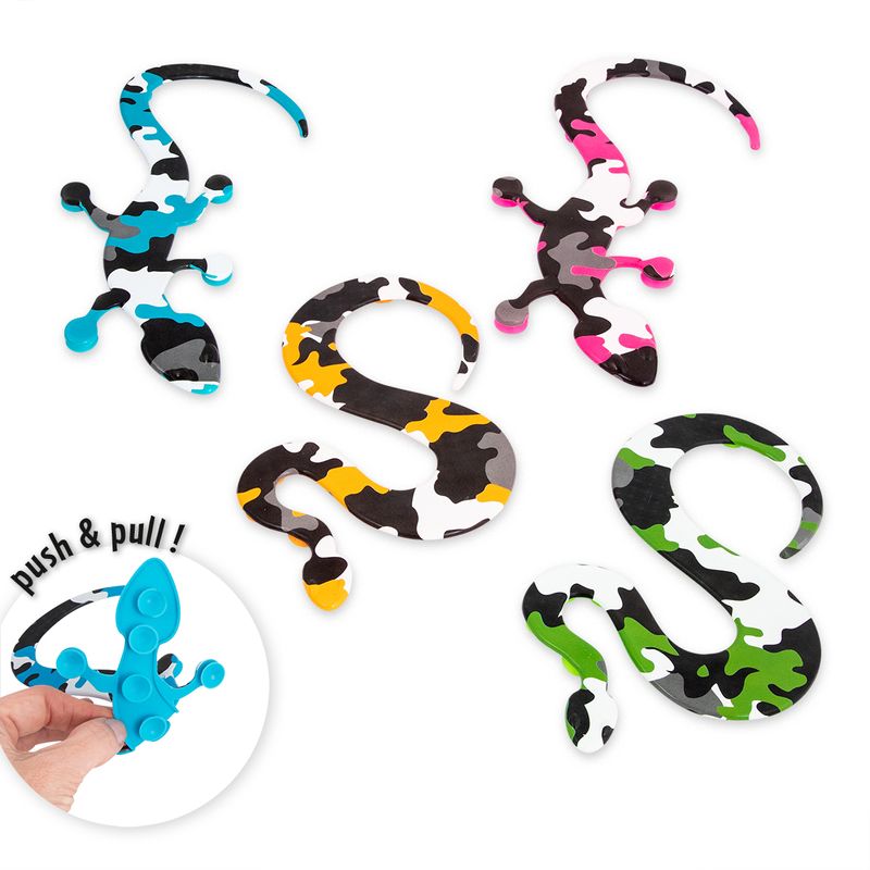 RETTE SICH WER KANN! Push-it silicone jungle animal, 2 different animals