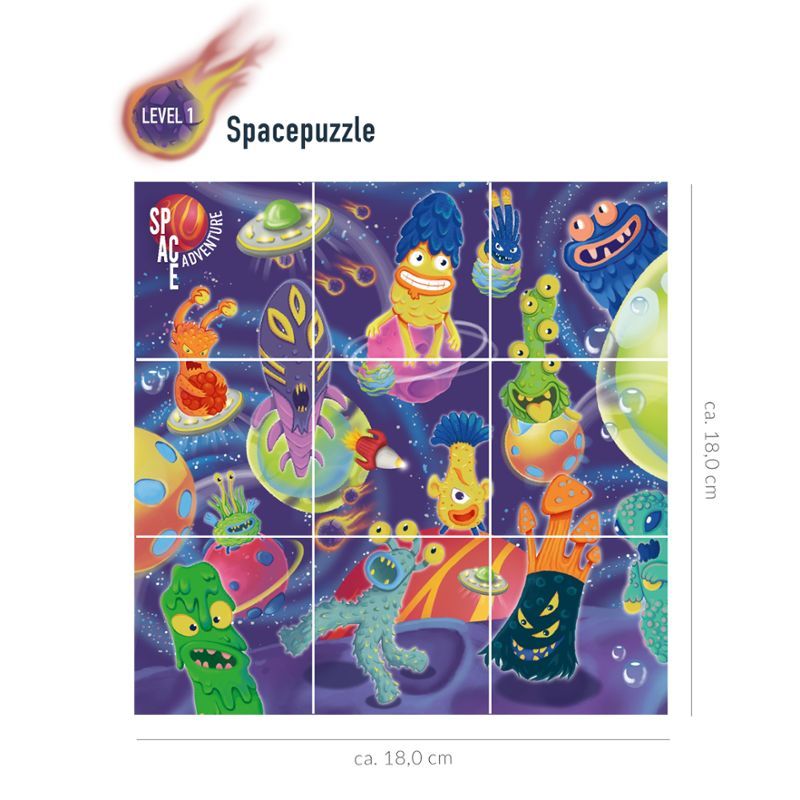 SPACE ADVENTURE Puzzle Game 2-in-1