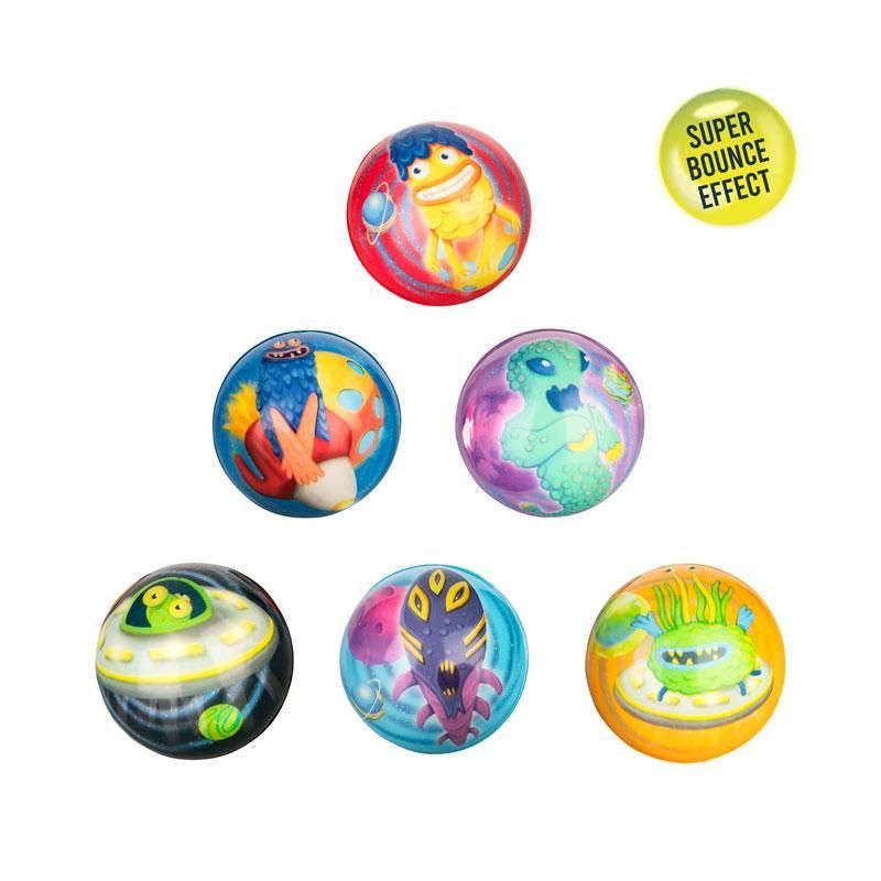 SPACE ADVENTURE High Bouncing Ball Ø 6cm, 6 varieties