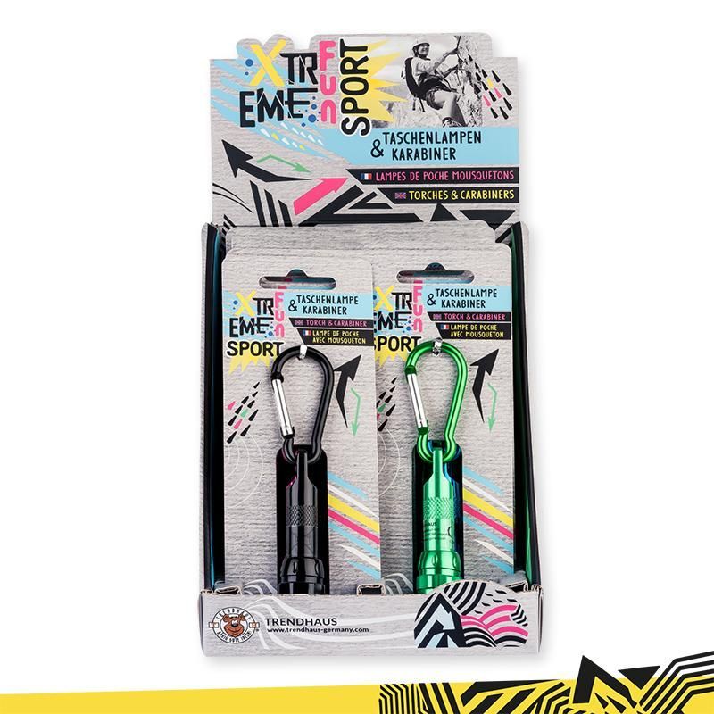 XTREME Torch With Carabiner, 4 assorted