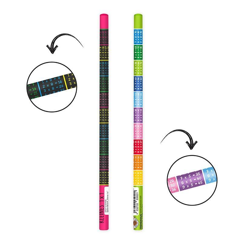 ALLES FÜR DIE SCHULE Mini Multiplication Table - Pencil, 2 varieties