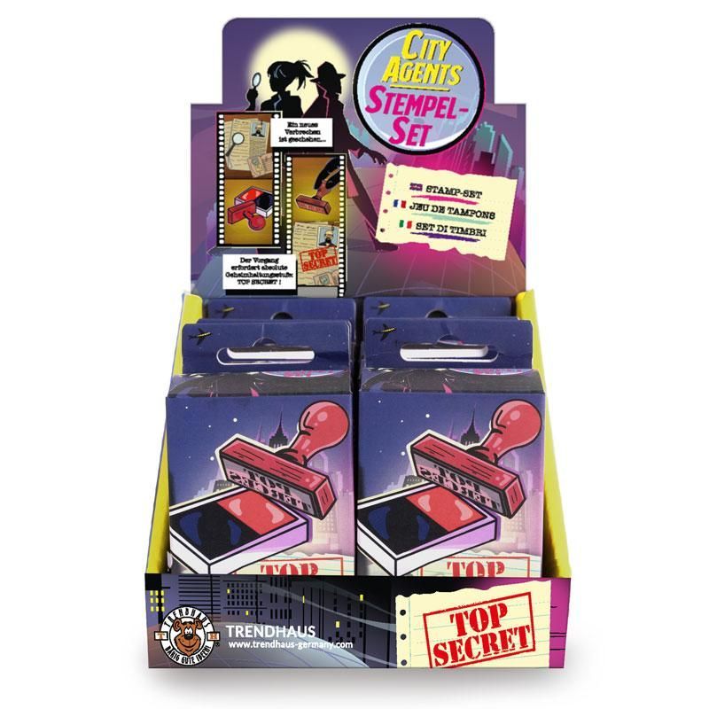 CITY AGENTS Top Secret Stamp Set, set of 2