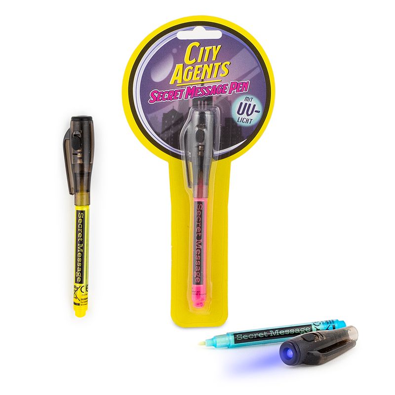 CITY AGENTS Secret Message Pen, 3 assorted colours