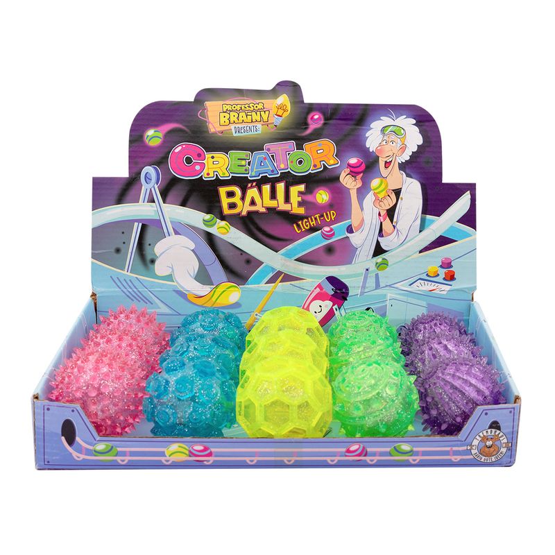 PROFESSOR BRAINY Light-Up Creator Ball, 5 assorted designs