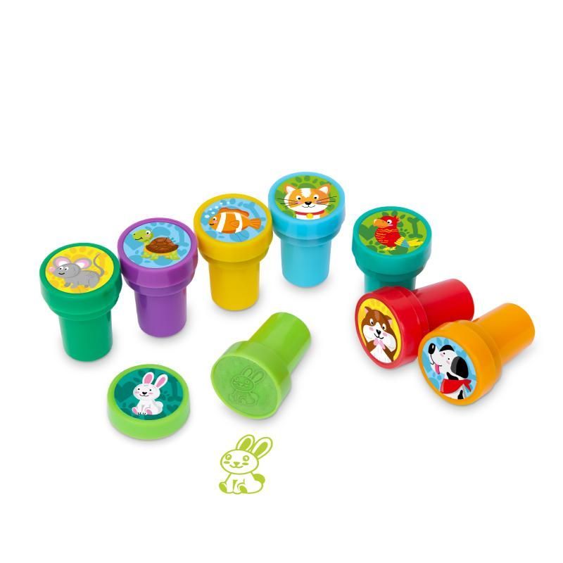 Pets love animals stamps self-inking, 8 assorted
