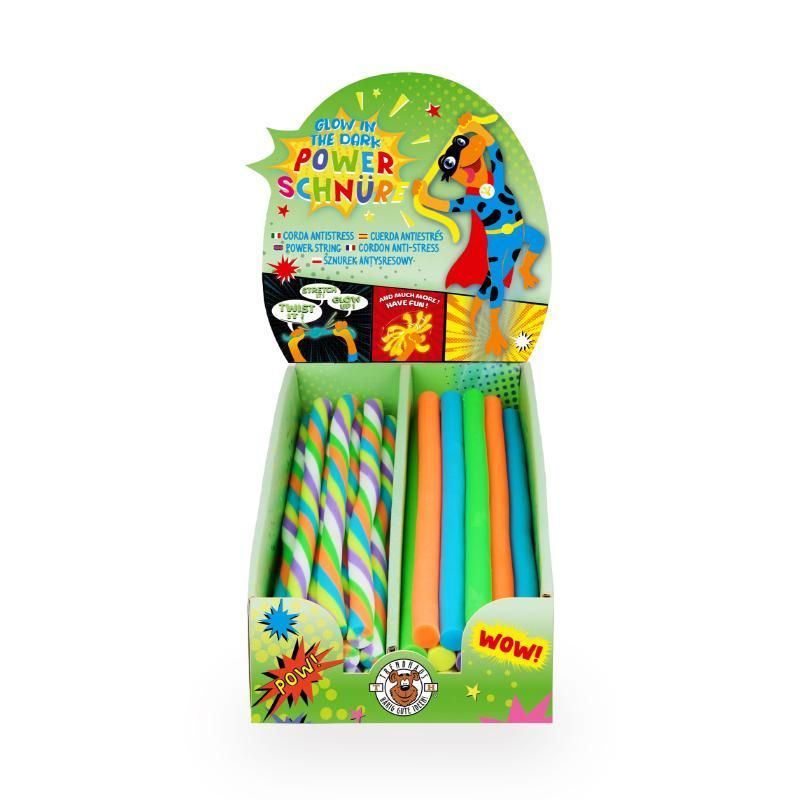 Power String Glow in the Dark, 6 assorted