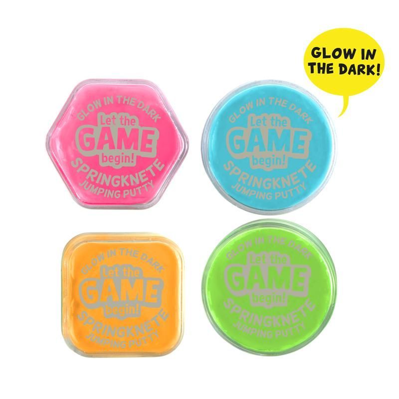 Bouncing Putty Glow in the Dark 15g, 4 assorted