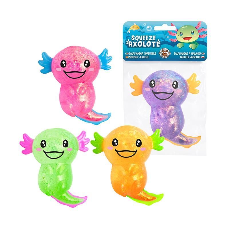 AXOLOTL Glitter Maltose Axolotl, 4 assorted