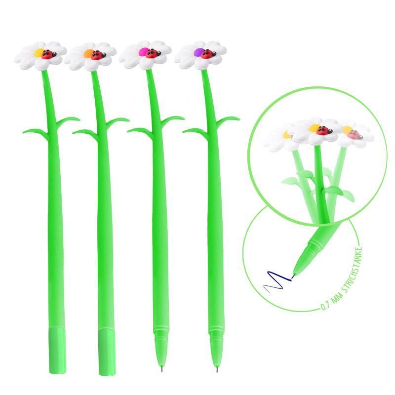 GOOD FEELINGS  Gel pen wobbly flower