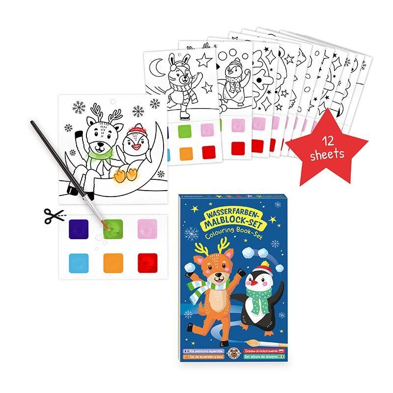 MAGIC MOMENTS SF Watercolour Colouring Pad Set