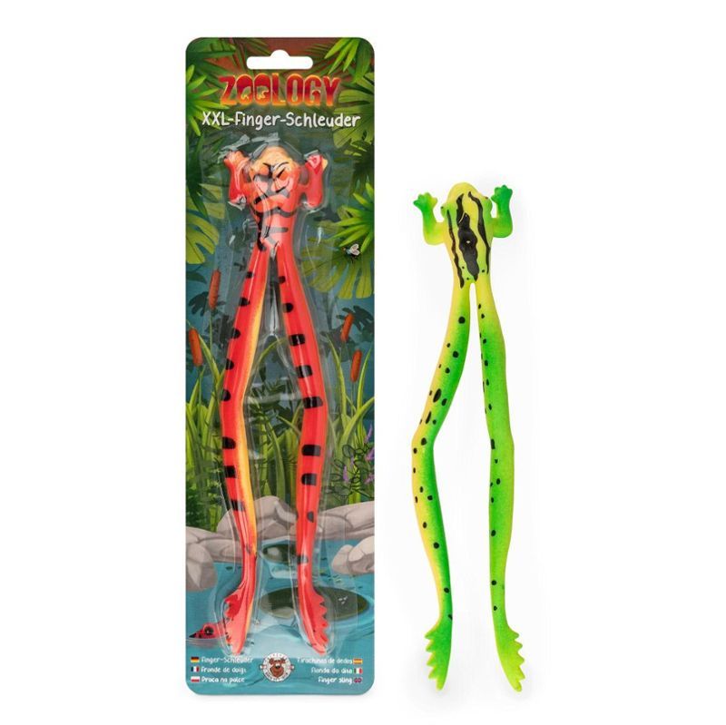 ZOO Finger slingshot XXL frog, 2 assorted