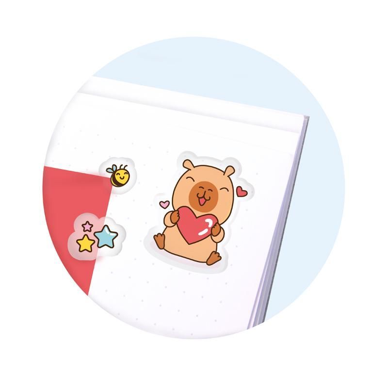 CAPYBARA HAPPY LIFE Sticker Set, 26 pieces, 3 assorted