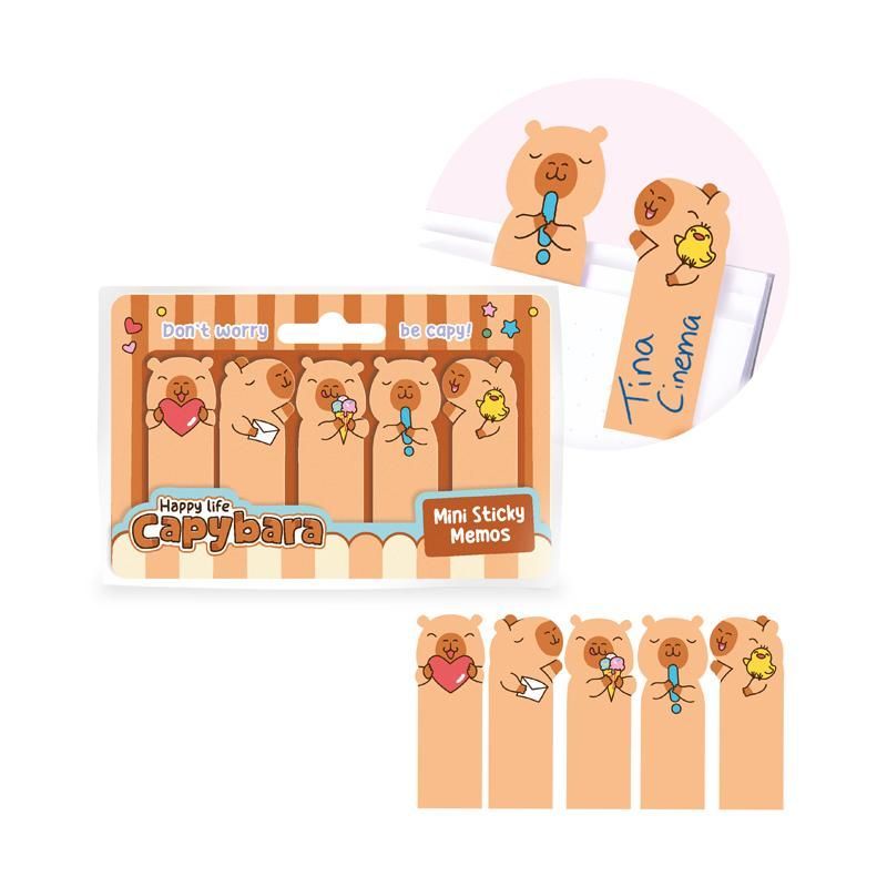 CAPYBARA HAPPY LIFE Sticky Notes 5x30 sheets