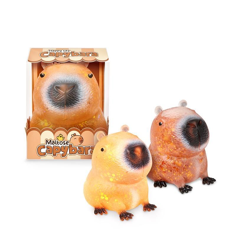CAPYBARA HAPPY LIFE Maltose Capybara With Glitter, 2 assorted