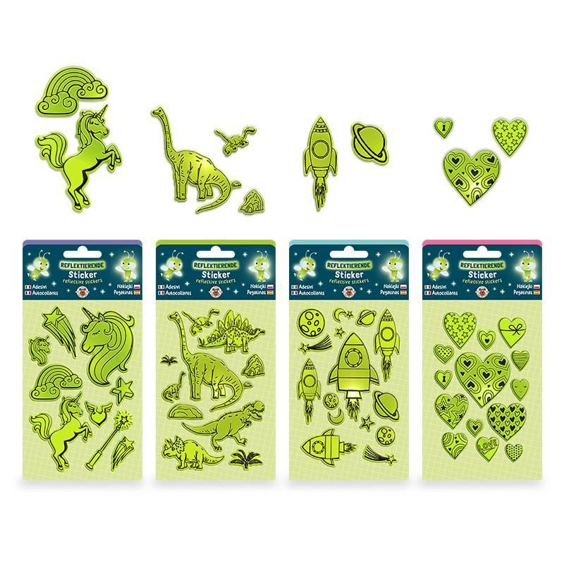 CLASSROOM CHAMPIONS Reflective Stickers, 4 assorted