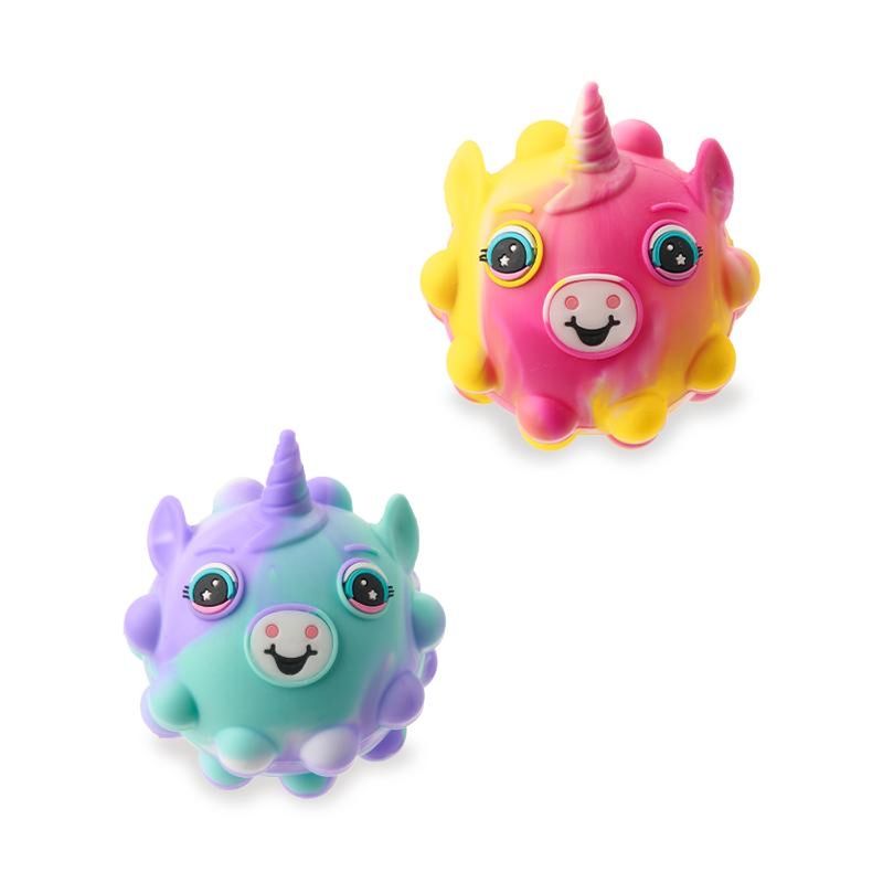 RAINBOW POWER Pop-it Unicorn Anti-Stress Ball, 2 assorted