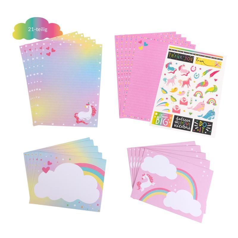 DREAMLAND Stationery set with stickersheet, 21 pieces