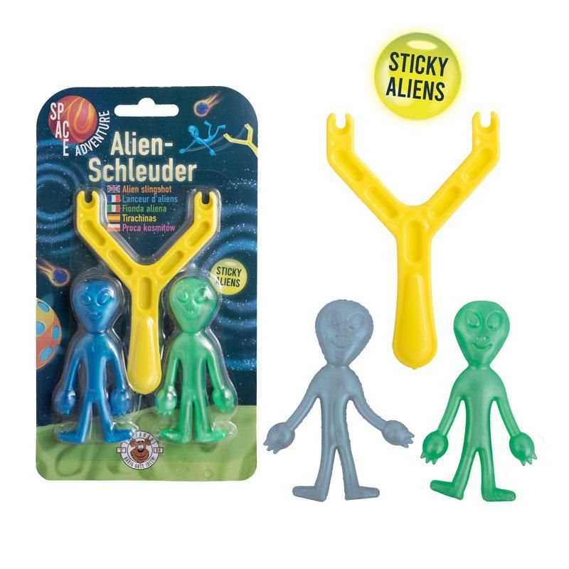 SPACE ADVENTURE Alien slingshot 3 pieces, 2 assorted