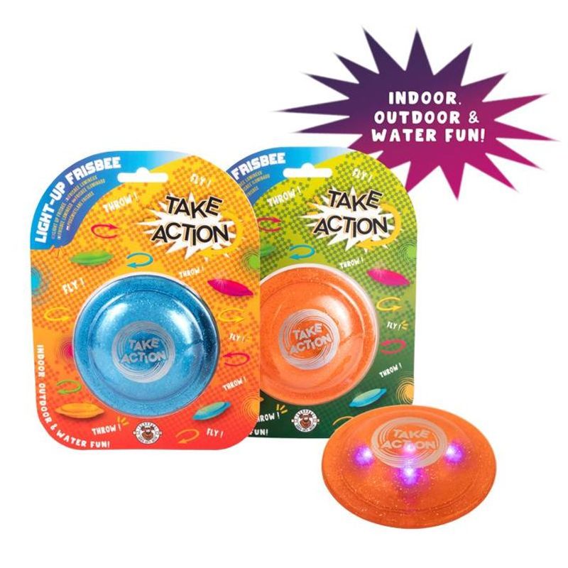 TAKE ACTION Light up frisbee, 2 assorted