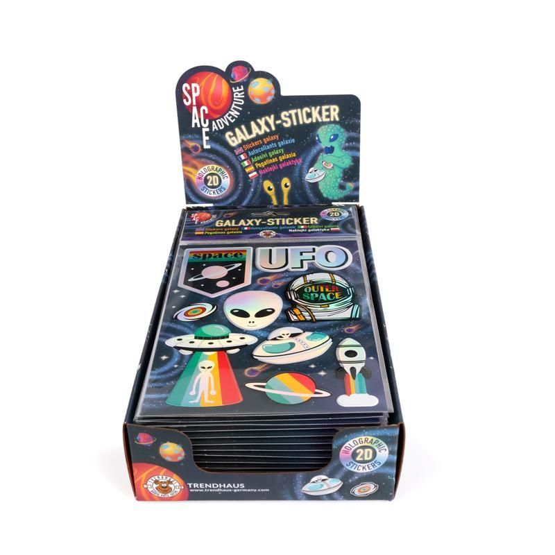 SPACE ADVENTURE Galaxy Sticker Holography Set of 9