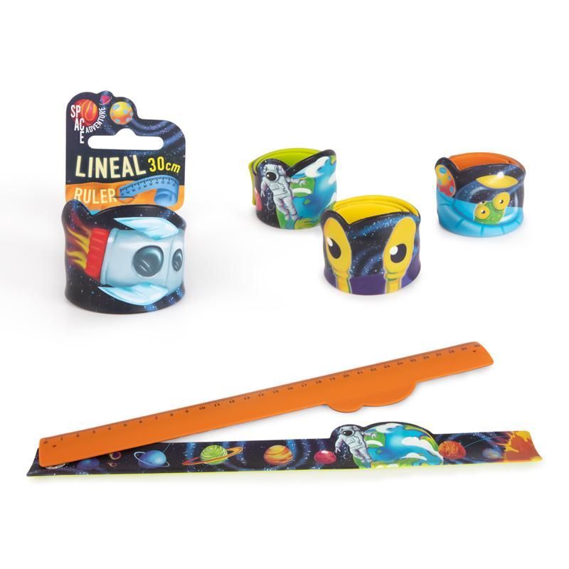 SPACE ADVENTURE Snap-It Rulers 30cm, 4 assorted
