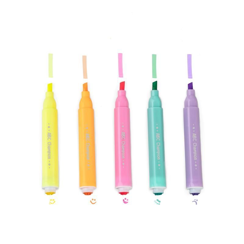 ABC CHAMPIONS Highlighter & stamp pen, set of 5