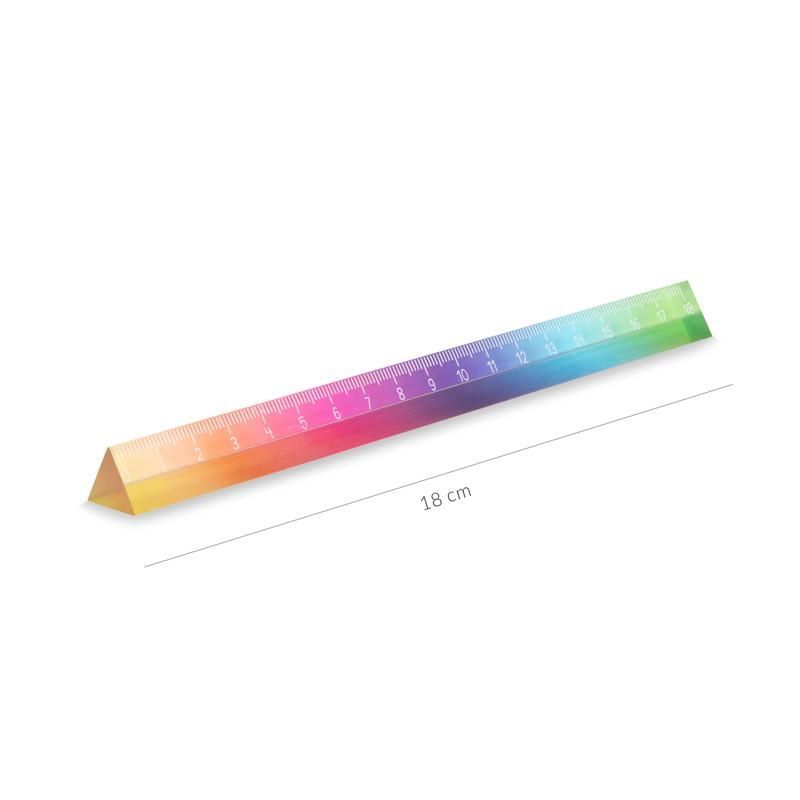 GOOD FEELINGS Rainbow Ruler, Acrylic 18cm