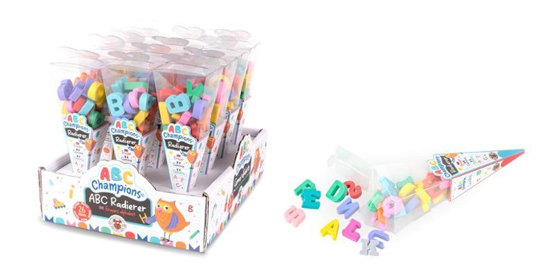 ABC CHAMPIONS Eraser letters