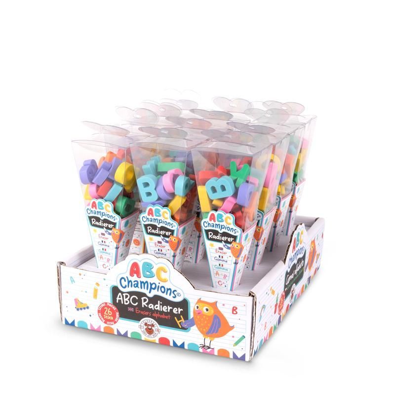 ABC CHAMPIONS Eraser letters