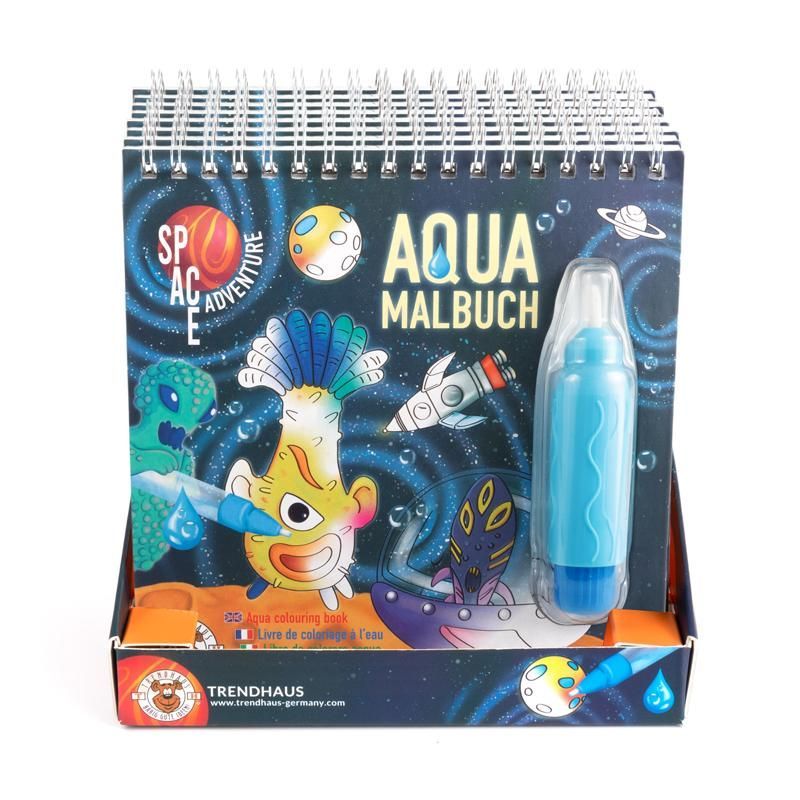 SPACE ADVENTURE Aqua colouring books including pen