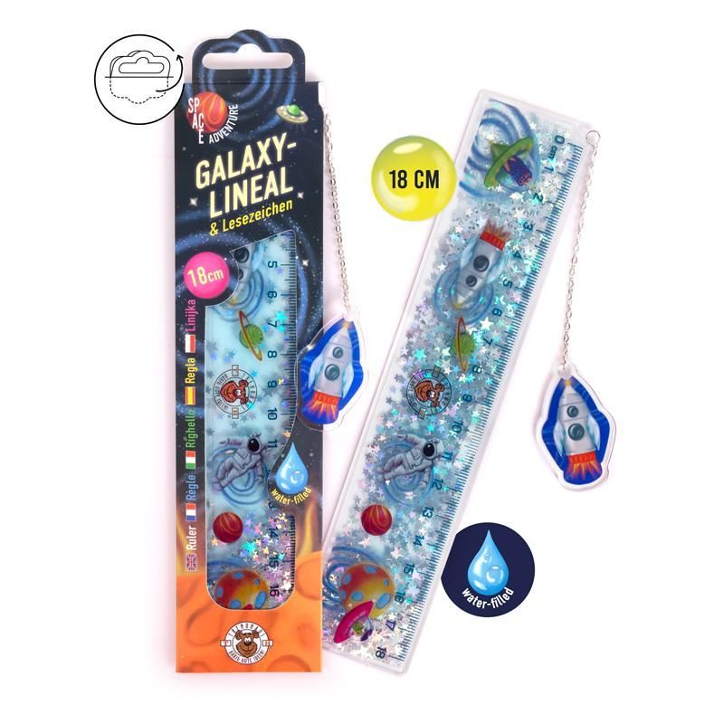 SPACE ADVENTURE Galaxy Rulers 18cm & Bookmarks