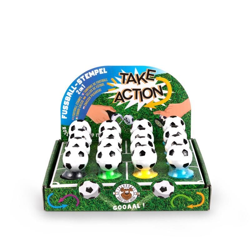 TAKE AKTION FB Football stamp 2 in 1, 4 assorted