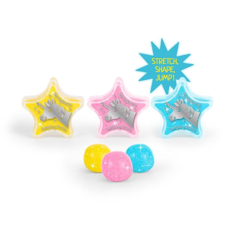 MAGIC MOMENTS WS Glitter Jumping Putty 15 g, 3 assorted