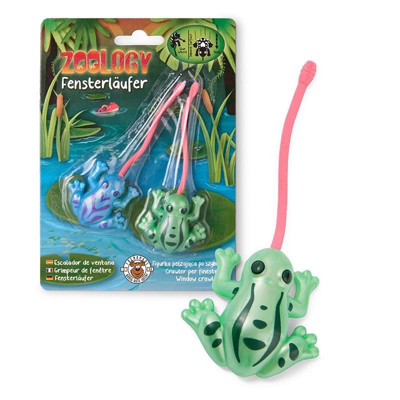 ZOOLOGY Window Crawler Frogs, set of 2